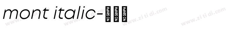 mont italic字体转换